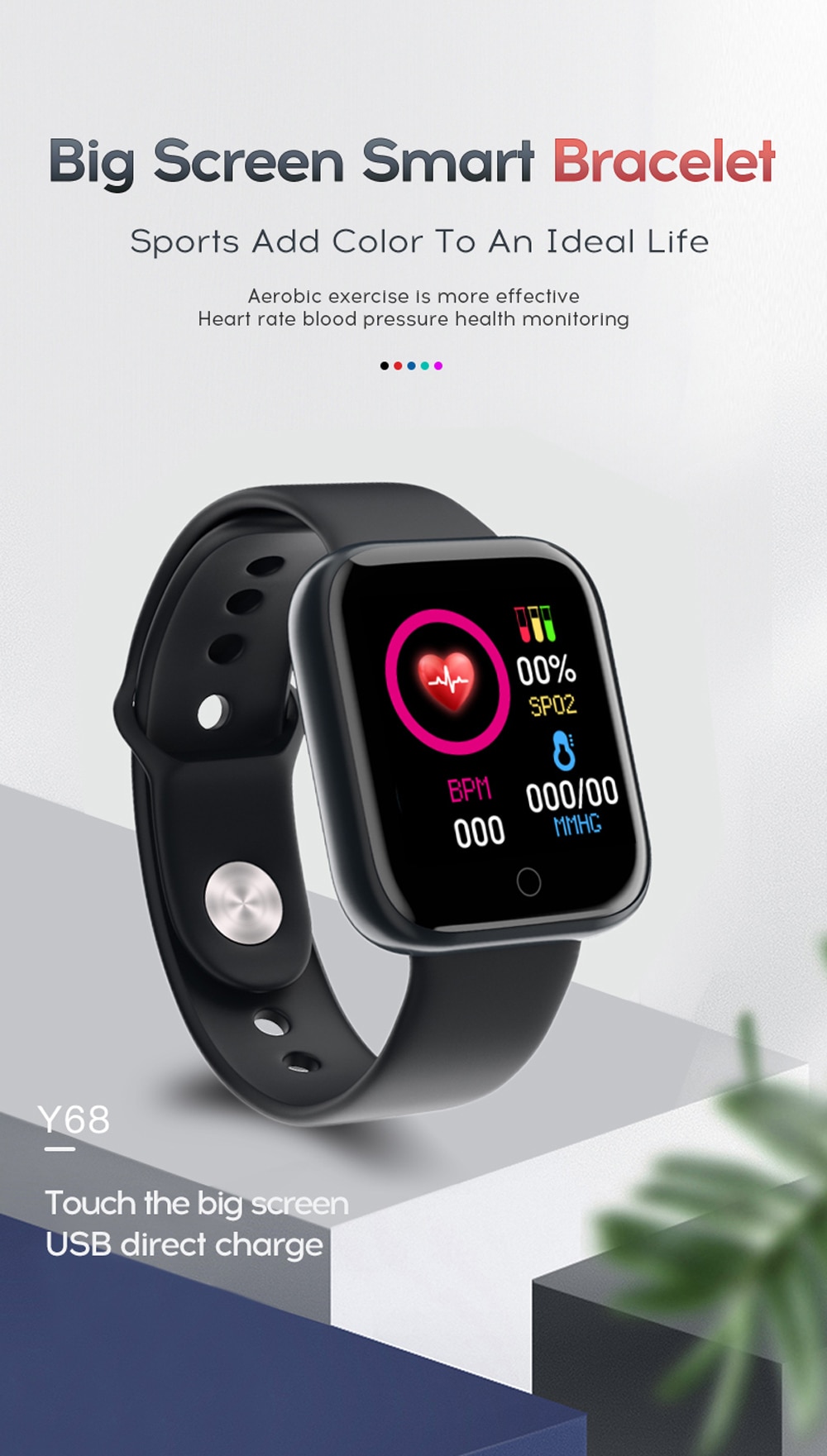 Smart Watch with Blood Pressure Tracker