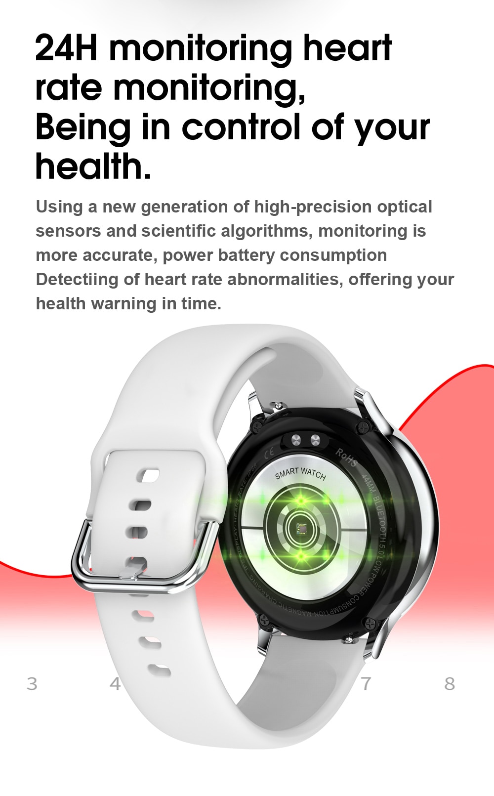 IP65 Waterproof Smart Watch with Touch Screen