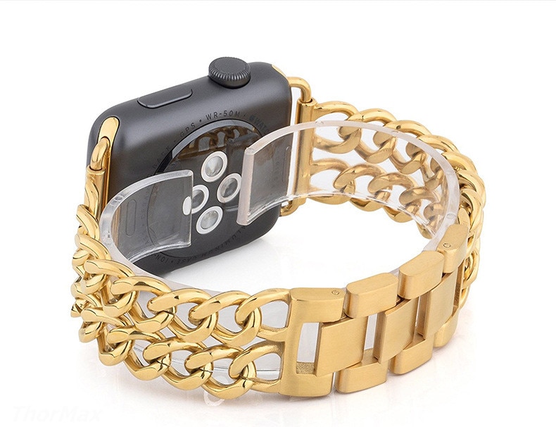 Stainless Steel Double Chain Band for Apple Watch