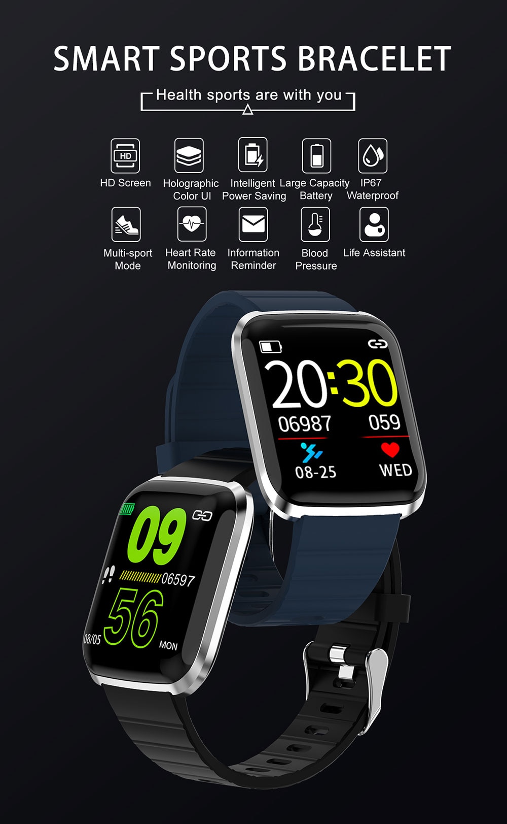 Smart Watch with Touch Screen