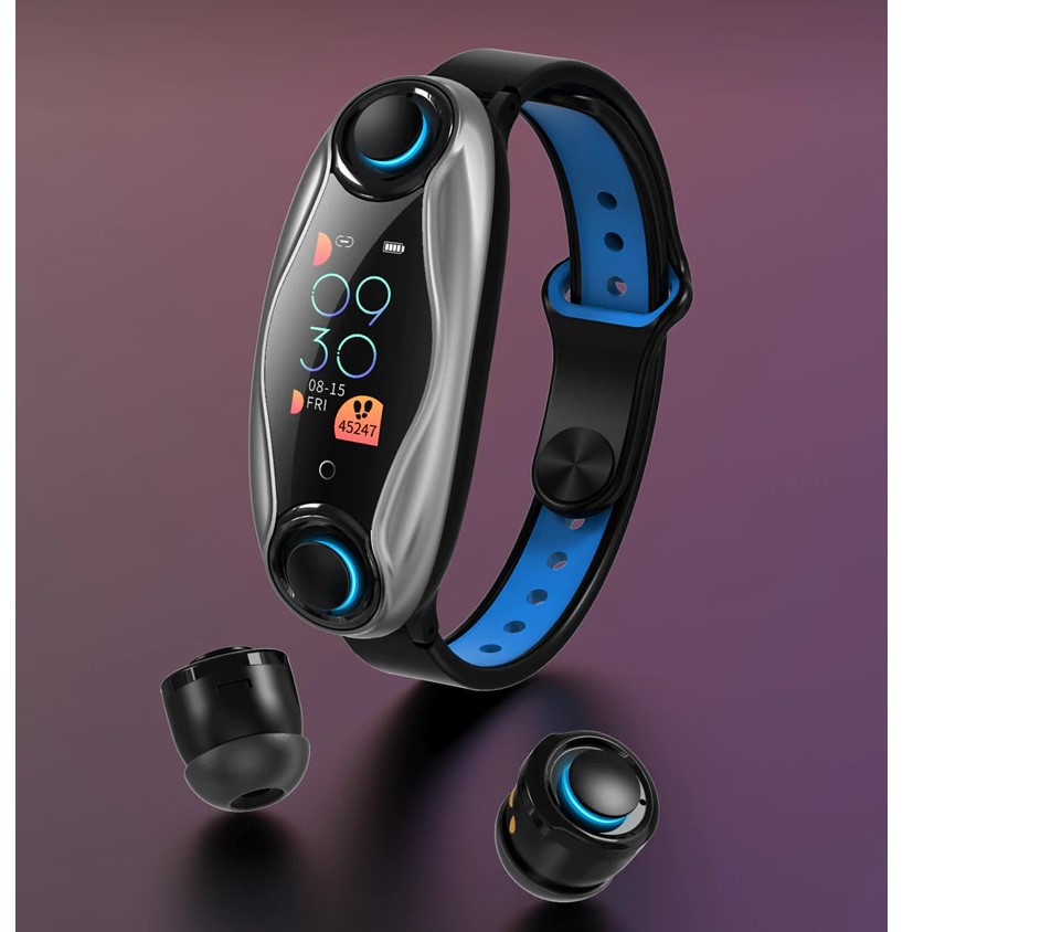 Smart Watch with Bluetooth Earphones