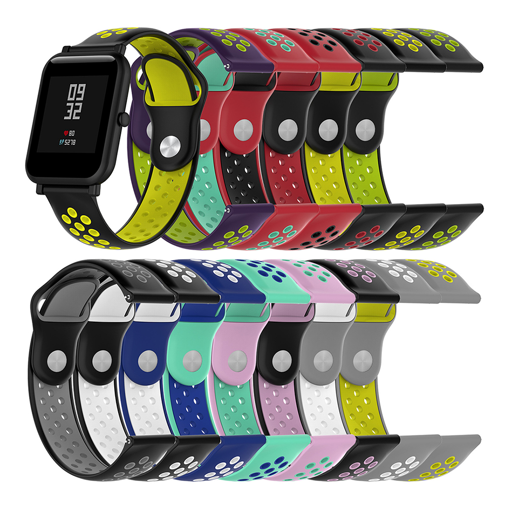 Colorful Breathing Silicone Band for Huami Amazfit Bip