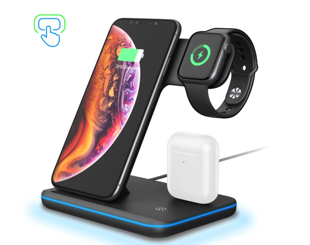 3 in 1 LED Wireless Charger for Apple Phone and Watch