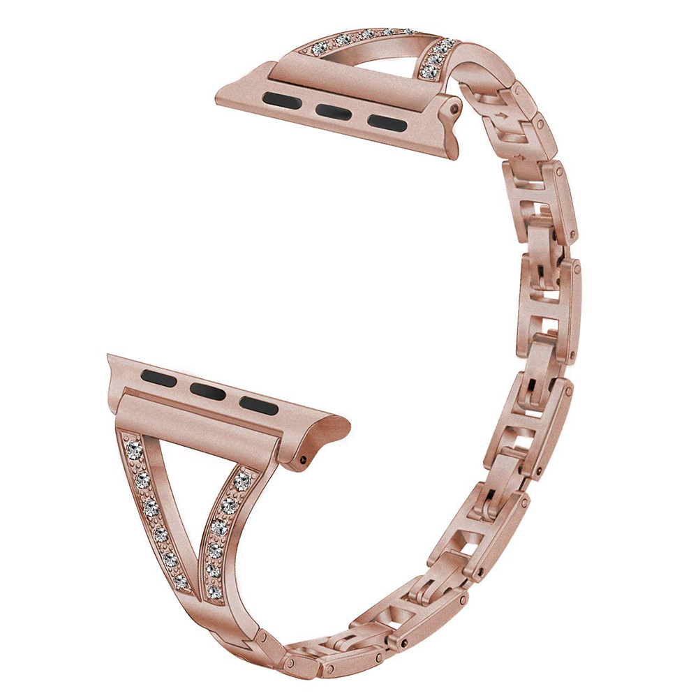 Crystal Patterned V-Shaped Bracelet Band for Apple Watch