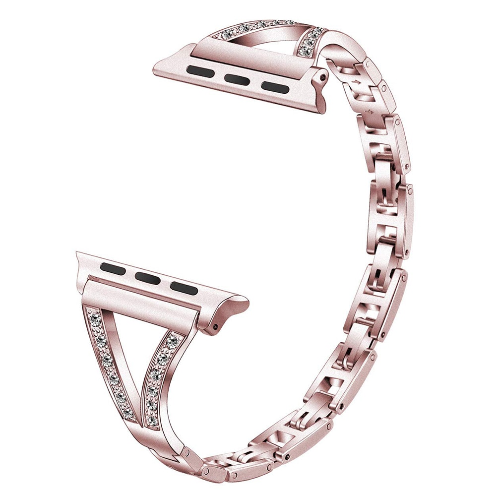 Crystal Patterned V-Shaped Bracelet Band for Apple Watch ...