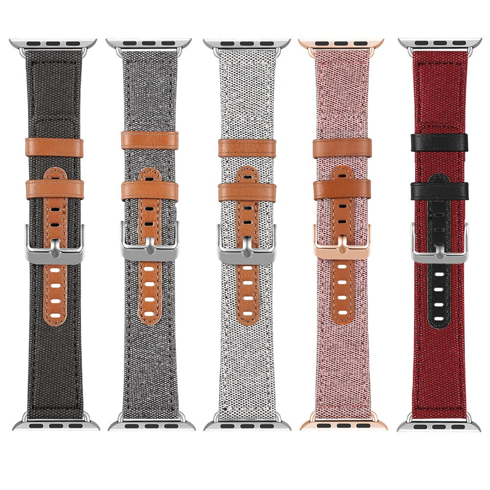 Fashion Cloth and Leather Band for Apple Watch