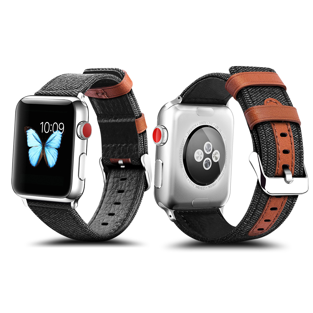 Fashion Cloth and Leather Band for Apple Watch