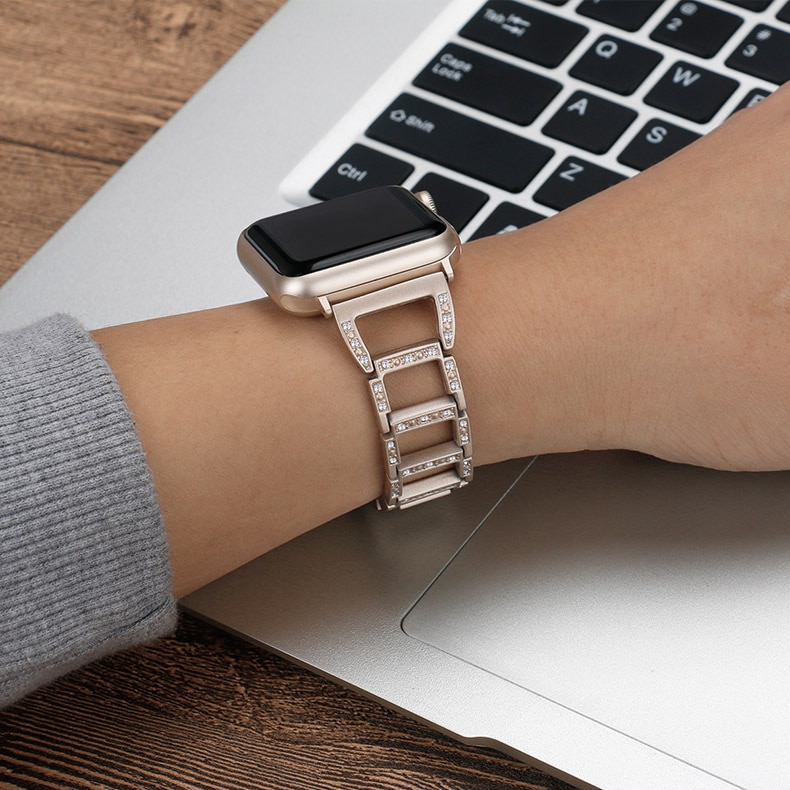 D-Shaped Chain Band for Apple Watch