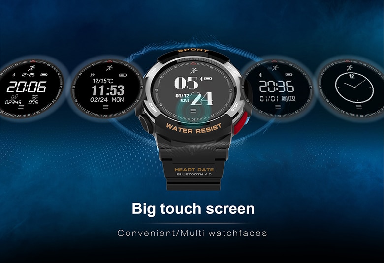 Silica Gel Waterproof Bluetooth 4.0 Smartwatch